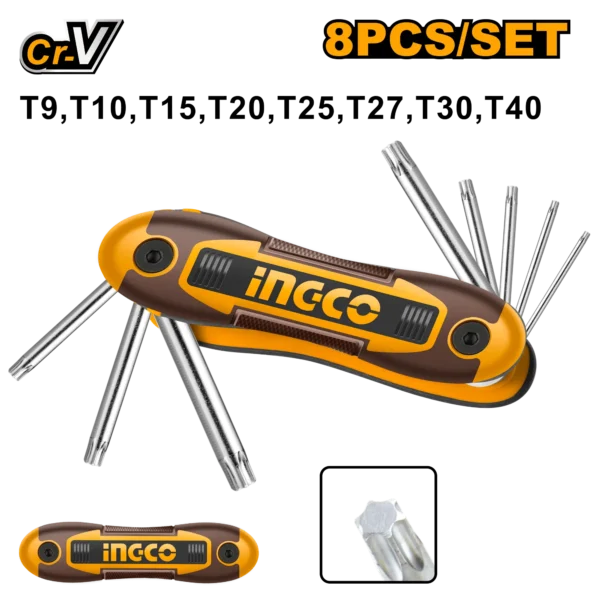 JUEGO LLAVE TORX DE BOLSILLO 8PCS