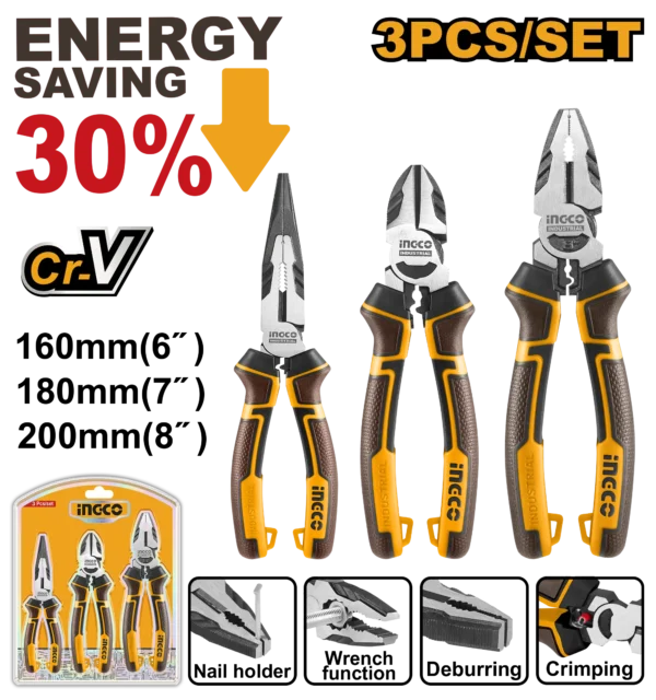 JUEGO ALICATES ALTO NIVEL 3PCS