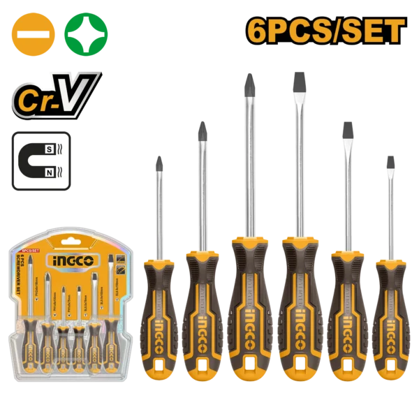 SET DESTORNILLADORES 6 PCS INDUSTRIAL
