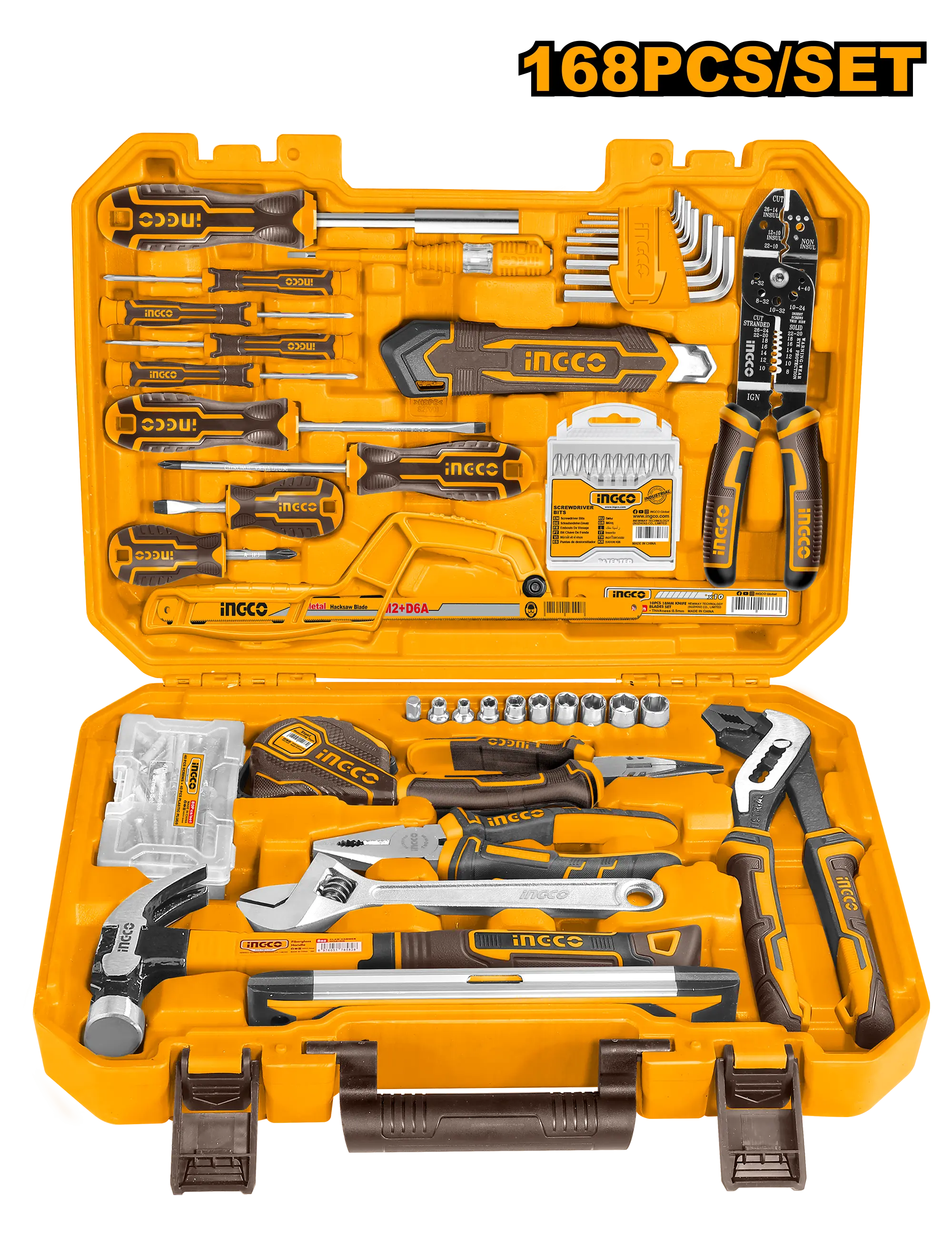 CAJA DE HERRAMIENTAS 168PCS INGCO