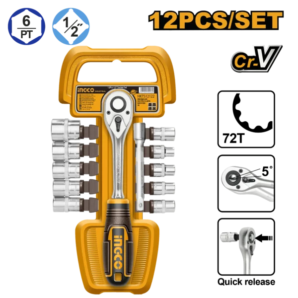 JUEGO DE DADOS 12PCS 1/2"