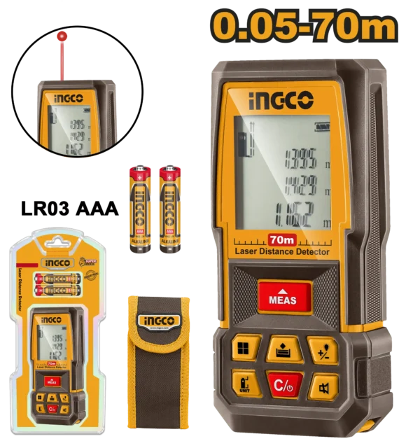 MEDIDOR DE DISTANCIA LASER 70M INDUSTRIAL