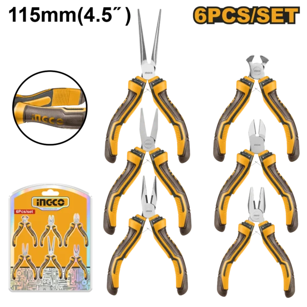 JUEGO DE ALICATES PEQUEÑOS 6PCS