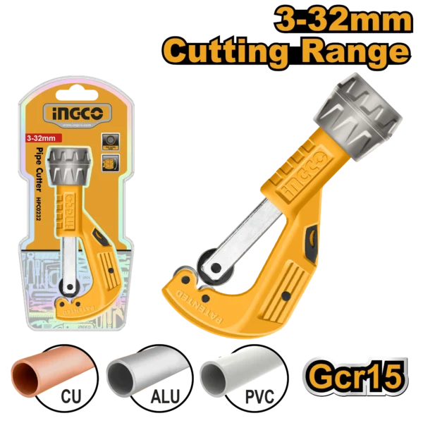 CORTADOR DE TUBO COBRE Y ALUMINIO 3-32MM