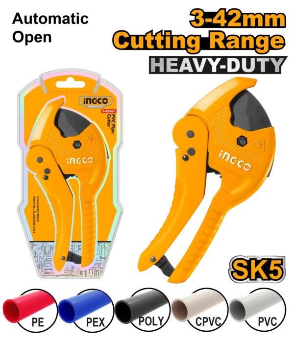 CORTADOR DE TUBO PVC 3-42MM