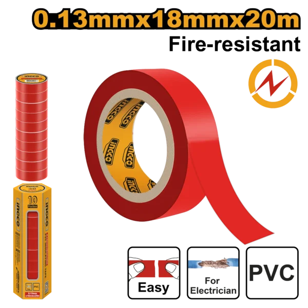 CINTA AISLANTE ROJA INGCO