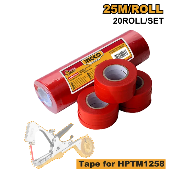 CINTA ELASTICA DE JARDINERIA 25M/ROLL 20ROLL/SET