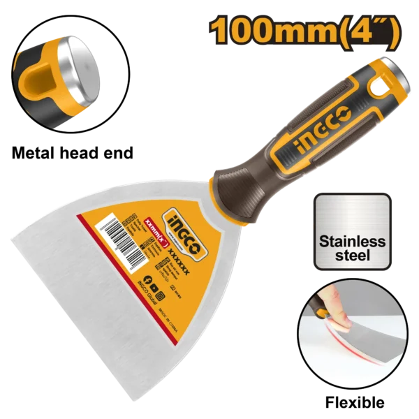 ESPATULA (4") 100MM M/NEGRO INOX