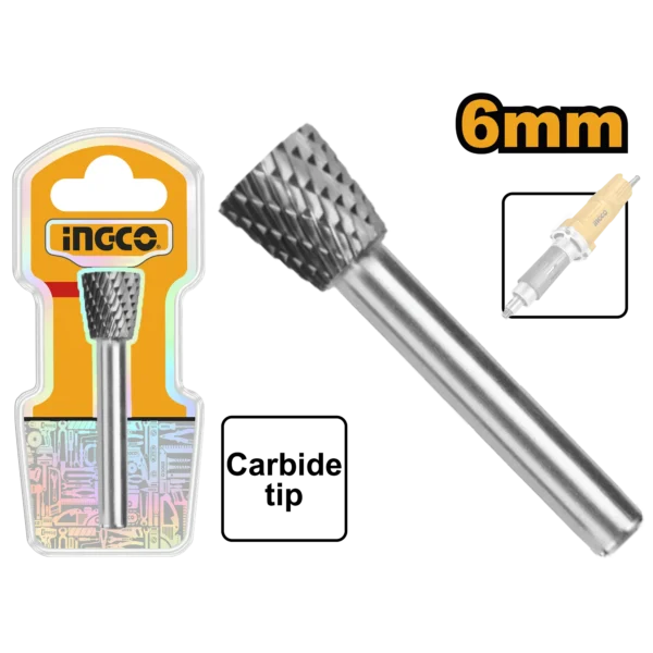 FRESA ROTATIVA FORMA DE CONO INVERTIDO 6MM
