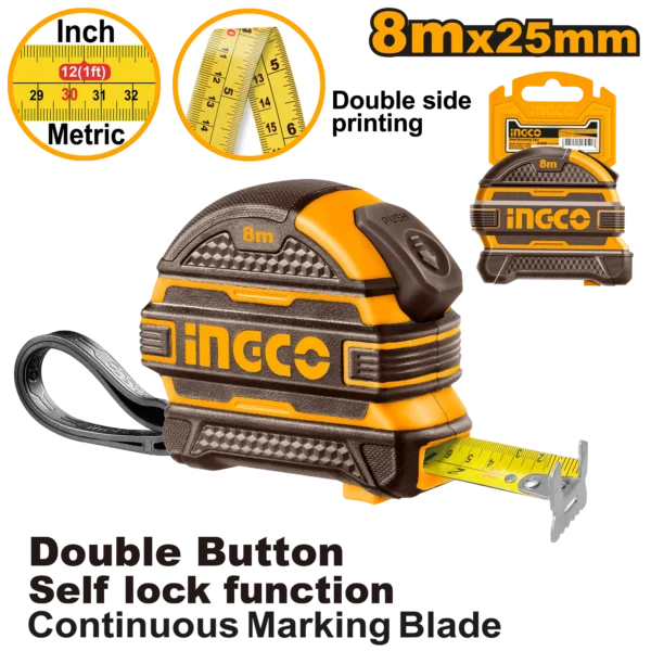 FLEXOMETRO 8 METROS INDUSTRIAL / INGCO