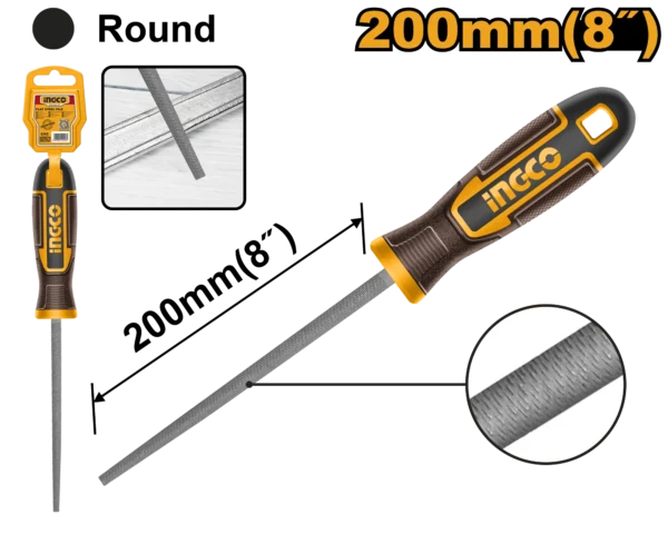 LIMA ACERO REDONDA 8"