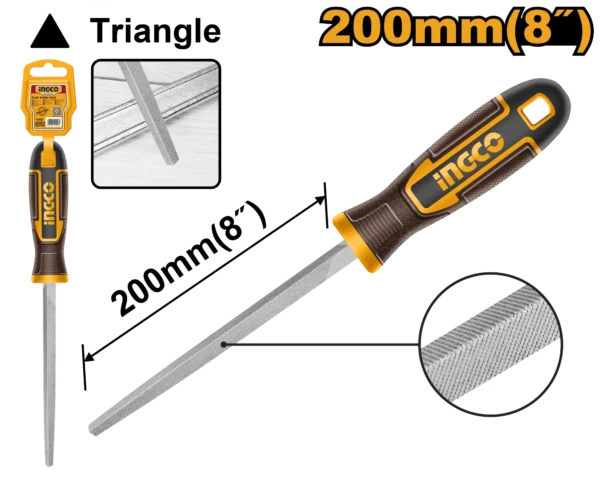 LIMA ACERO TRIAUNGULO 8"