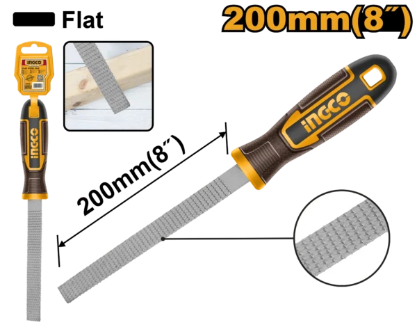 LIMA MADERA PLANA 8"