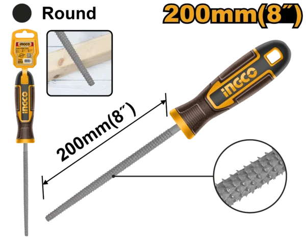 LIMA MADERA REDONDA 8"