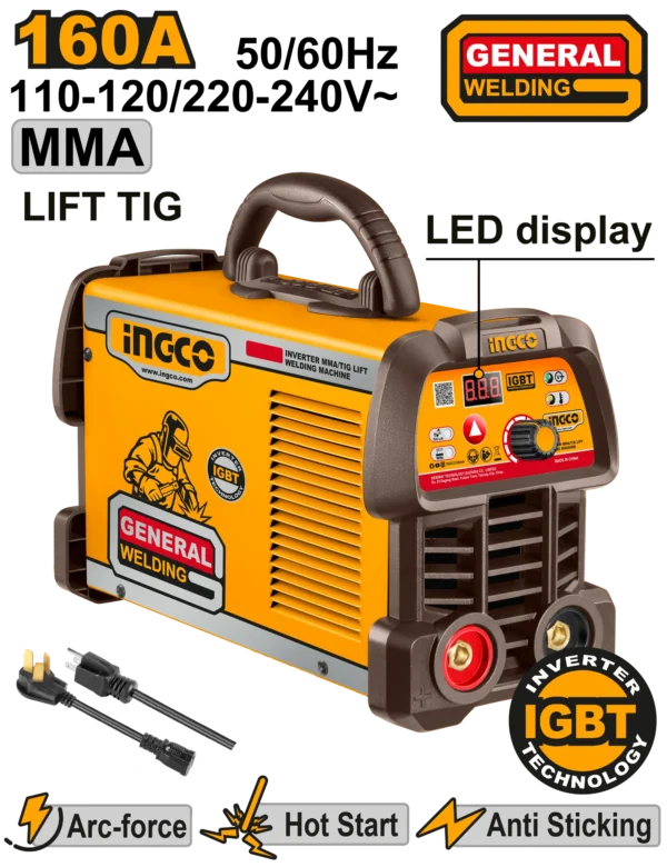 SOLDADORA INVERTER MMA TIG/LIFT 110/220V 160A