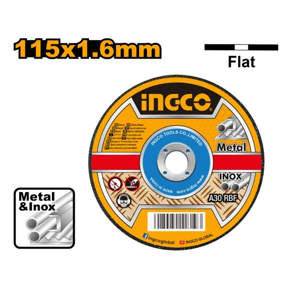 DISCO CORTE METAL (4/ 1/2")X(1/16") (1UN) -