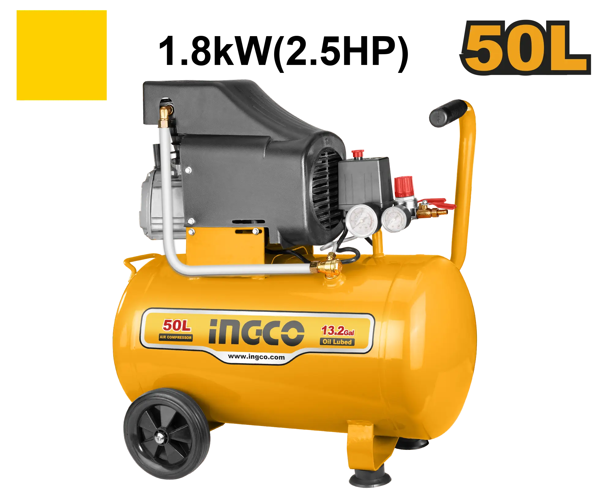 COMPRESOR DE AIRE 1.8KW 2.5HP INGCO