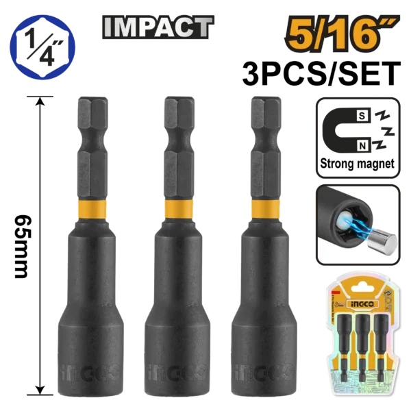 COPAS MAGNETICAS 3PCS 5/16"