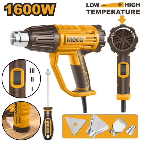 PISTOLA DE CALOR 1600W