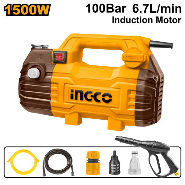 HIDROLAVADORA DE ALTA PRESION 1500W-1450PSI INGCO