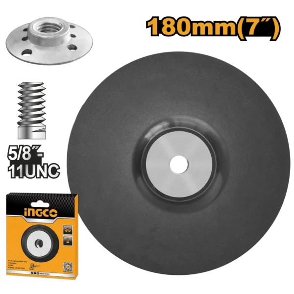 DISCO DE CAUCHO PARA PULIDORA 7"