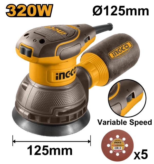LIJADORA ROTO ORBITAL 320W INGCO