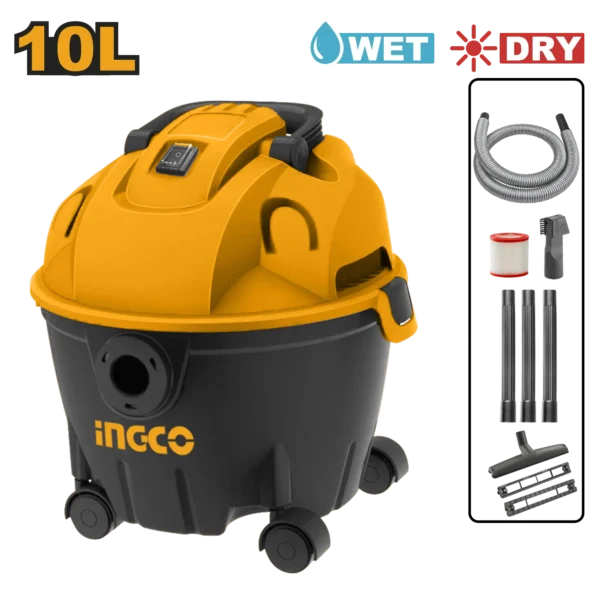 ASPIRADORA 1200W 10L INGCO