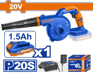 SOPLO ASPIRADOR INALAMBRICO 2,5M3/MIN 20V + 1 BAT 1.5AH + CARG WADFOW