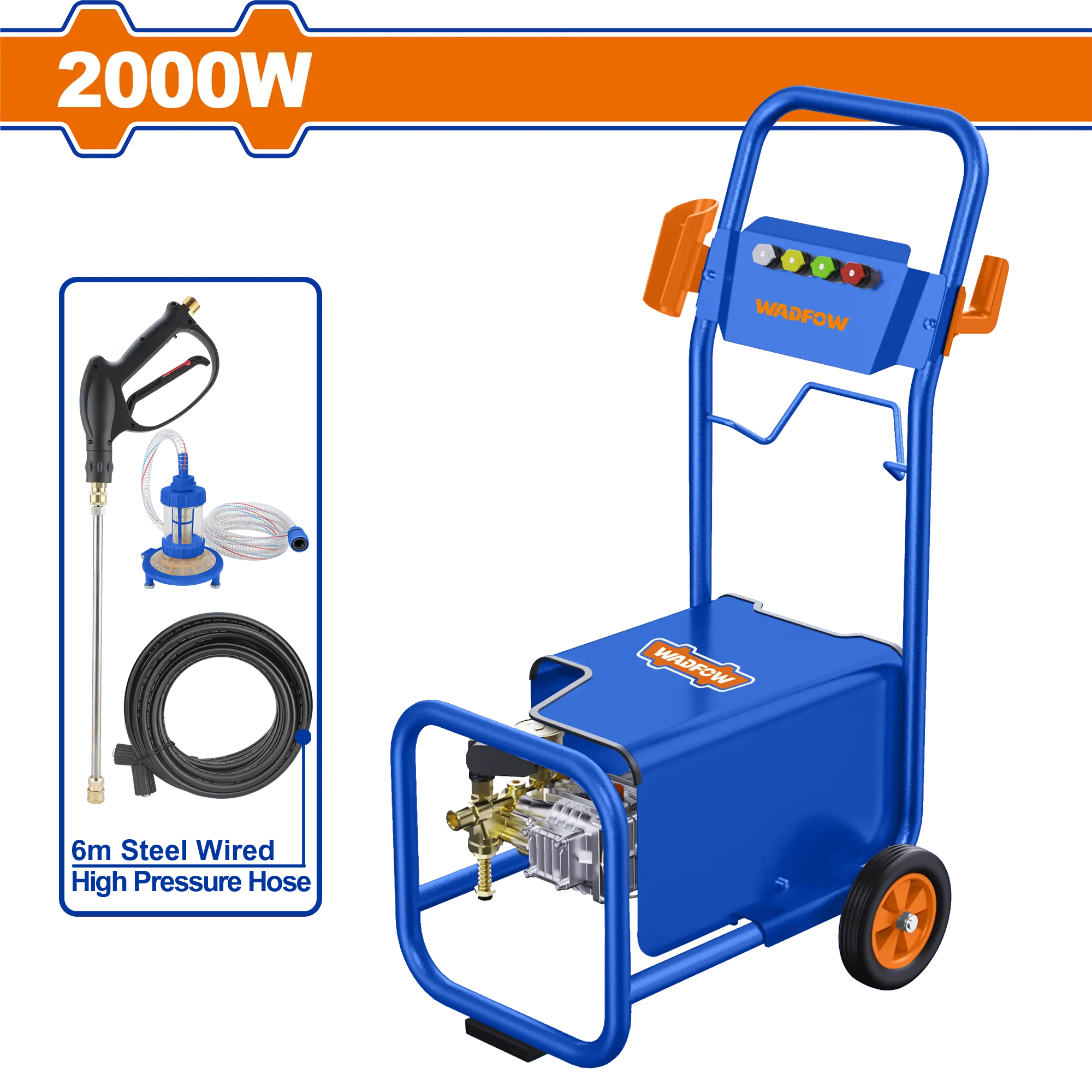 HIDROLAVADORA DE ALTA PRESIÓN 2000W WADFOW