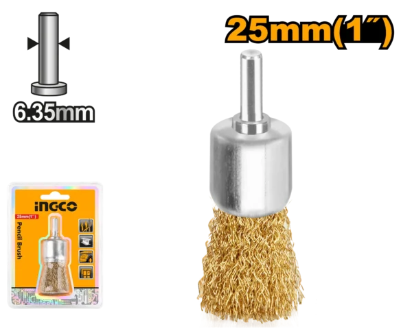 GRATA COPA RIZADA 1"X1/4" INGCO