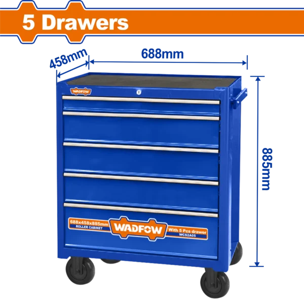 CAJA DE HERRAMIENTAS CON RUEDAS 688x458x735MM