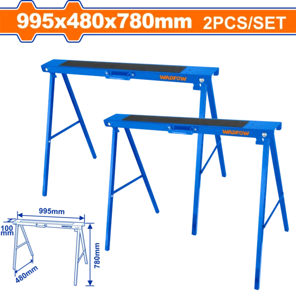 CABALLETES DE TRABAJO 2PCS 100KG WADFOW