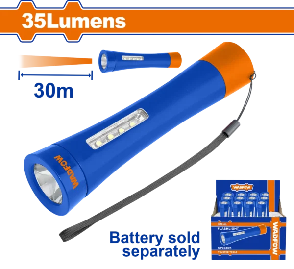 LINTERNA D/MANO 35LUM/DIST30M LARGA