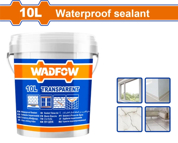 SELLADOR TRANSPARENTE A PRUEBA DE AGUA 10L WADFOW