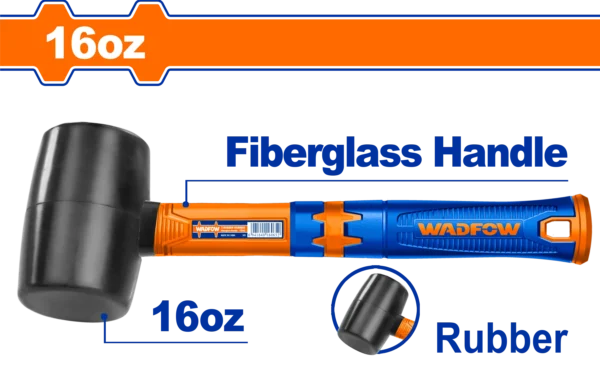 MAZO DE GOMA 16OZ/450G M/FIBRA