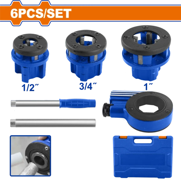 ROSCADOR DE TUBERIAS 6PCS WADFOW