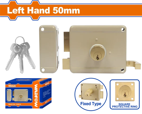 CERRADURA DE SOBREPONER IZQUIERDA 50MM