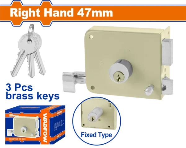 CERRADURA DE SOBREPONER DERECHA 47MM