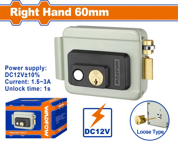 CERRADURA ELECTRICA DERECHA CILINDRO SUELTO 60MM