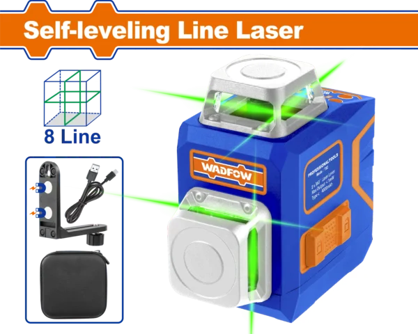 NIVEL DE LASER AUTONIVELANTE (VERDE) 8 LINEAS