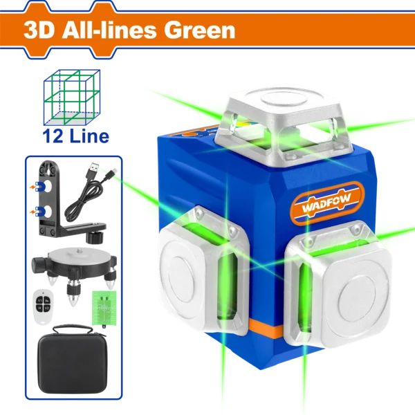 NIVEL DE LASER AUTONIVELANTE (VERDE) 3D