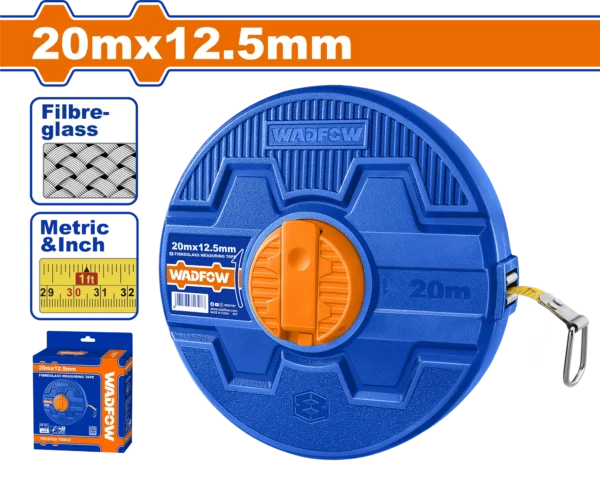 CINTA METRICA 20M FIBRA VIDRIO WADFOW