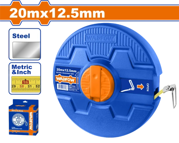 CINTA METRICA 20M ACERO WADFOW