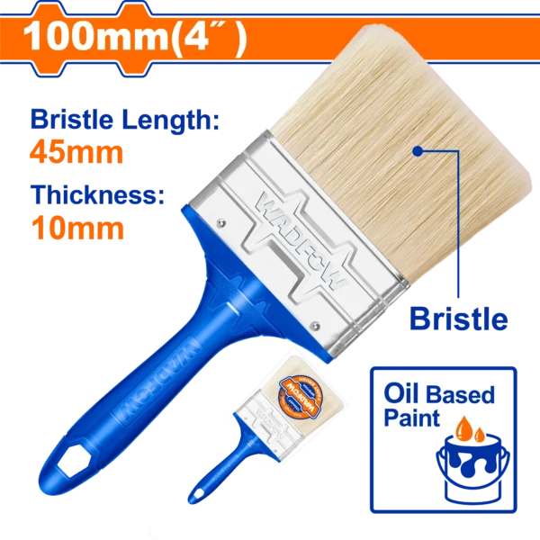 BROCHA PARA PINTURA DE 4" (100 MM) MANGO PLASTICO