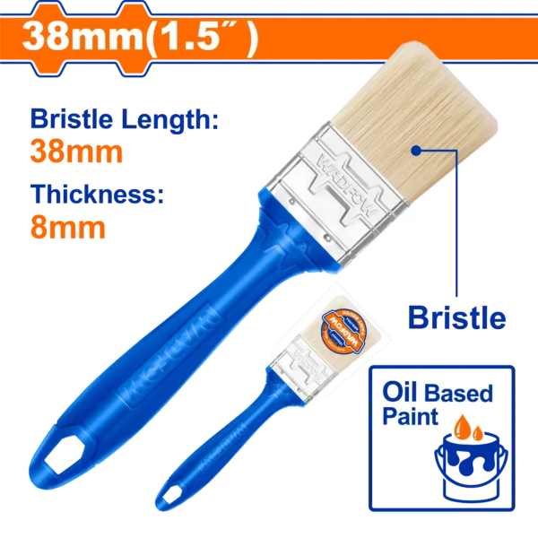 BROCHA PARA PINTURA DE 1.5" (38 MM) MANGO PLASTICO