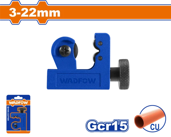 CORTADOR DE TUBO PVC AZUL DE 3 A 22MM