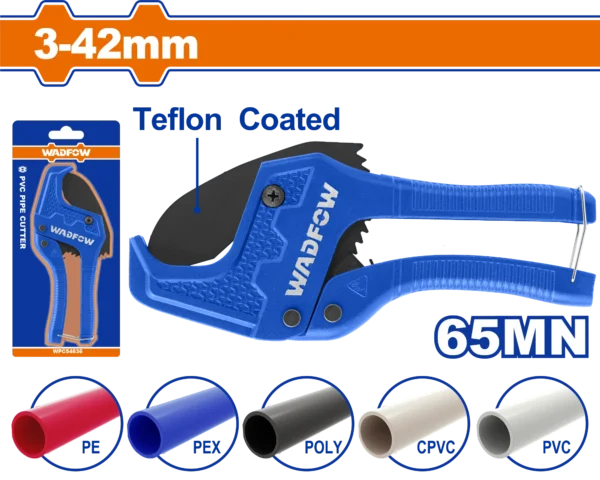 CORTADOR DE TUBO PVC AZUL DE 3 A 42MM