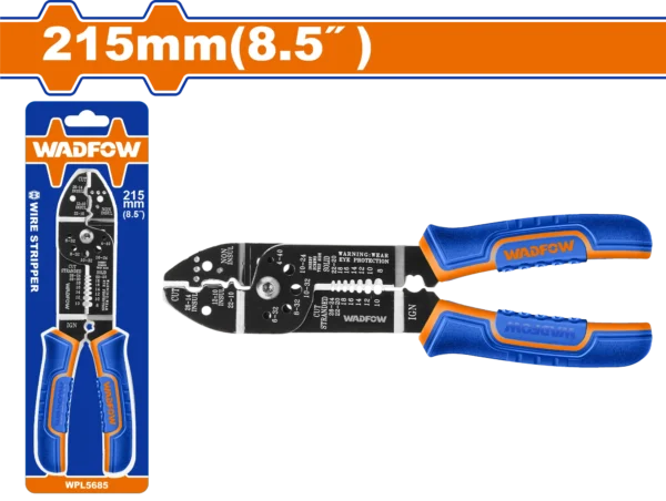 PINZA CORTADORA Y PELADORA DE ALAMBRE 215MM 8.5"
