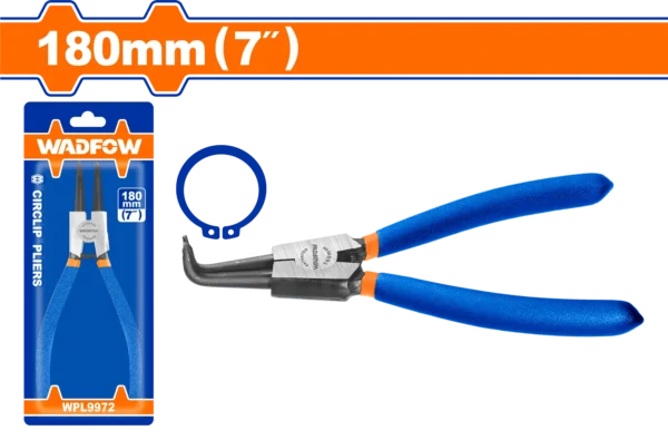 PINZA CIRCLIP CABEZA DOBLADA 7"" (CIERRE EXTERNO) P/SEGUROS
