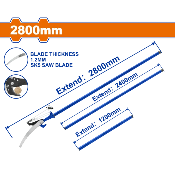 PODADORA Y SIERRA DE PERTIGA EXTENSIBLE WADFOW